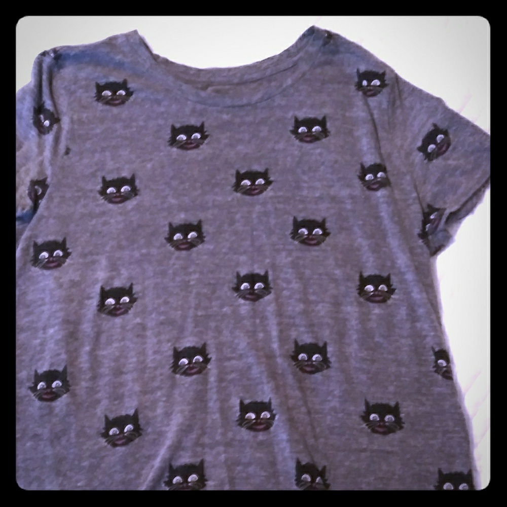 Lucky Brand cat T-shirt